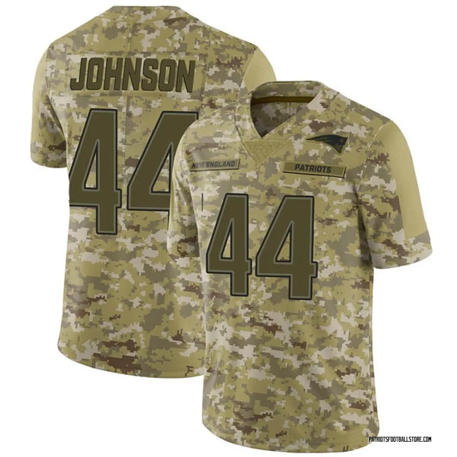 Jakob Johnson New England Patriots Men's Limited 2018 Salute to Service