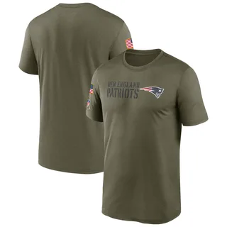 Men's New England Patriots Olive 2022 Salute to Service Legend Team T-Shirt