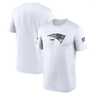 New England Patriots 2024 Salute To Service Legend Performance T-Shirt White