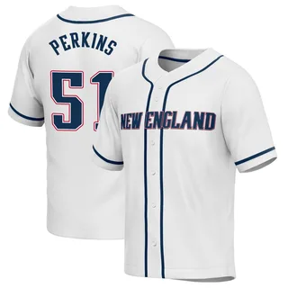 Men's Nike Ronnie Perkins Navy New England Patriots Game Jersey